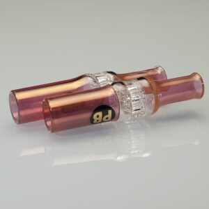 Gold Fumed Joint Tips/Holders by PukinBeagle Glass